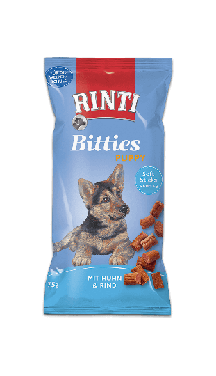 Rinti Bitties Snacks für Hunde Puppy Huhn+Rind