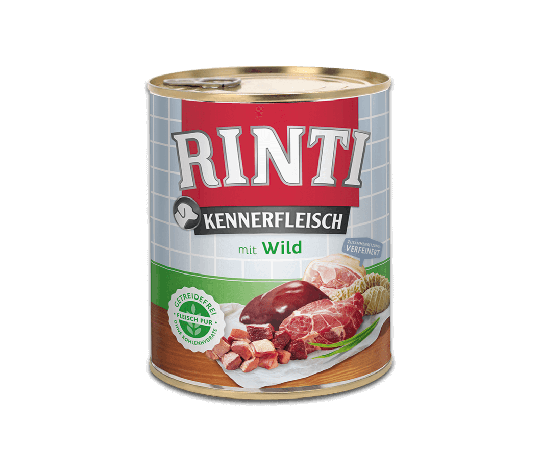 Rinti Kennerfleisch HundeNassfutter-Dose Wild 800g