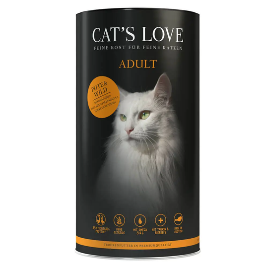 Cat’s Love - Trockenfutter - Adult Pute und Wild (getreidefrei)