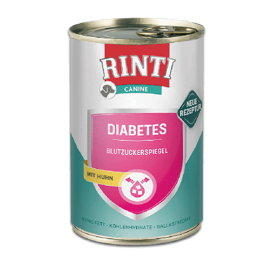 Rinti Canine Nassfutter für Hunde Dose Diabetes Huhn