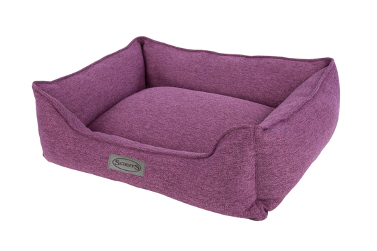Scruffs Manhattan Box Bed - Berry - Extra Large