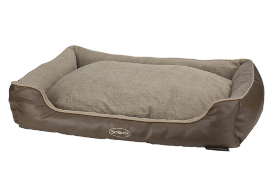 Scruffs Chateau Memory Foam Box Bed - latte - Extra Large