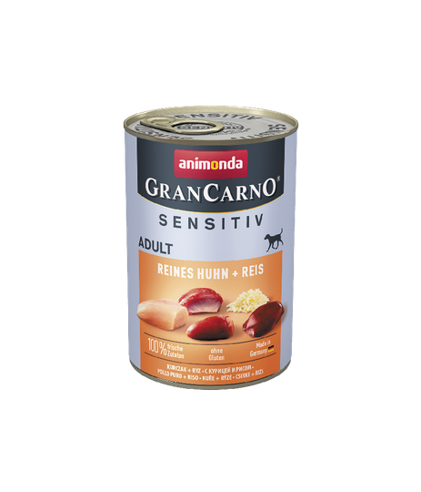 Animonda GranCarno Hunde Nassfutter Adult Sensitive Reines Huhn+Reis
