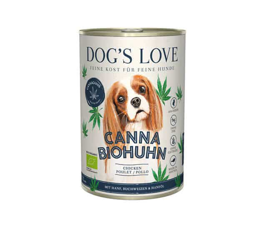 Dog`s Love Canna Bio Huhn mit Buchweizen & Hanf