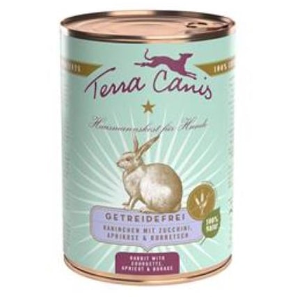 Terra canis Nassfutter für Hunde Getreidefrei Kaninchen