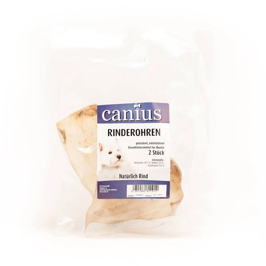Canius Hundesnacks Rinderohren getrocken 2 St