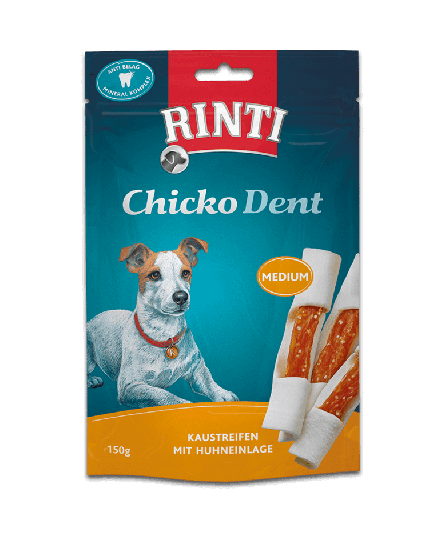 Rinti Chicko Dent Snacks für Hunde Huhn MEDIUM