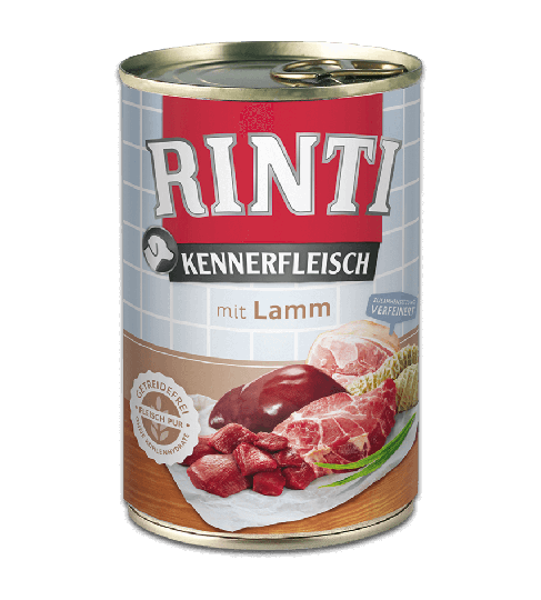 Rinti Kennerfleisch Nassfutter für Hunde Dose Lamm