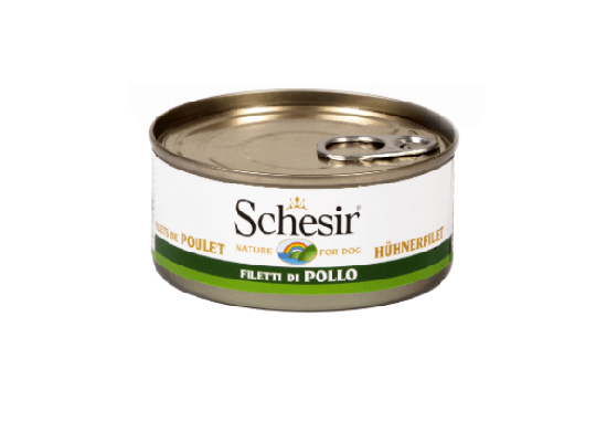 Schesir Nassfutter für Katzen Dosen Natural Hühnerfilet