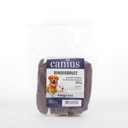 Canius Hundesnacks Rinderbrust getrocken 250g