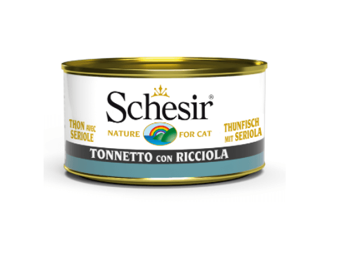 Schesir Nassfutter für Katzen Dosen Jelly Thunfisch+Seriola