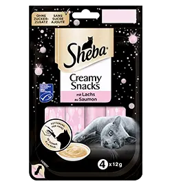 Sheba Snack für Katzen Beutel Creamy mit Lachs