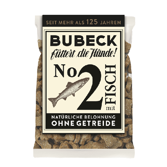 BUBECK Snacks für Hunde - No. 2 mit Fisch - getreidefrei - Hundekuchen