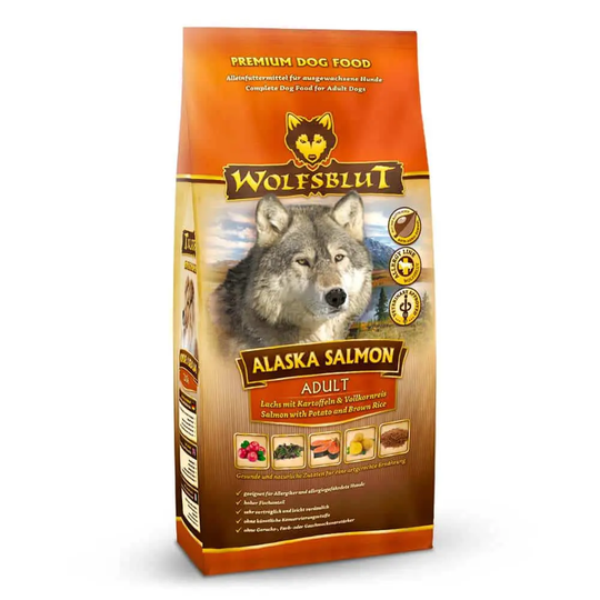 Wolfsblut Trockenfutter für Hunde Alaska Salmon Adult - Lachs mit Kartoffel