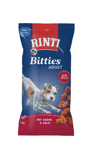 Rinti Bitties Snacks für Hunde Adult Huhn+Kalb