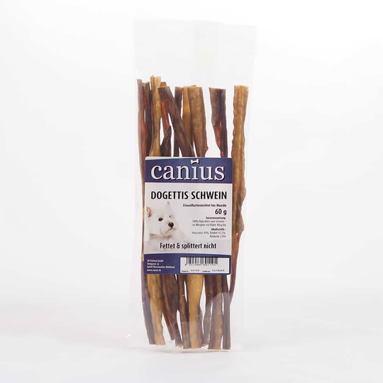 Canius Hunde Snacks Dogettis Schwein 12x 60 g