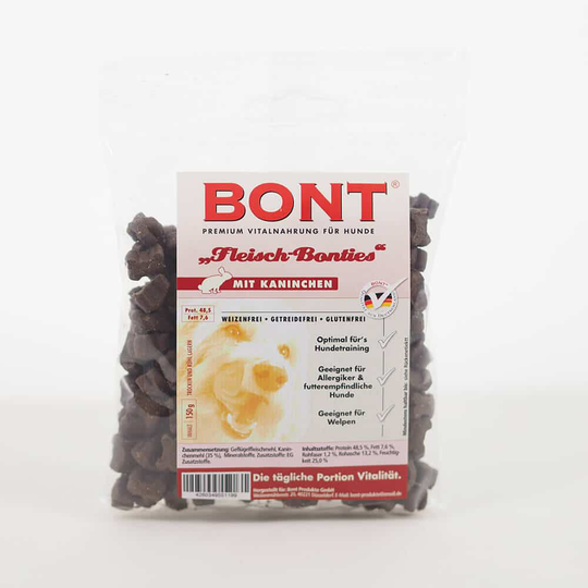 Bonties Fleisch Hunde Leckerlie - 500g - Kaninchen