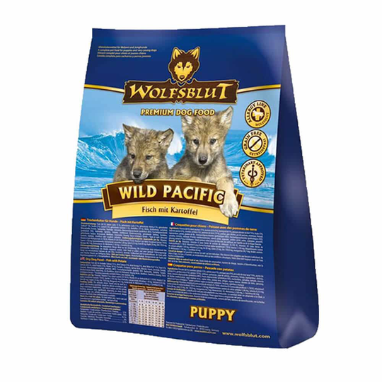 Wolfsblut Trockenfutter für Hunde Wild Pacific Large Breed Puppy - Fisch mit Kartoffel