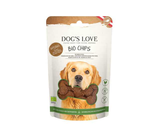 Dog's Love Hundeleckerlies Chips Bio Geflügel