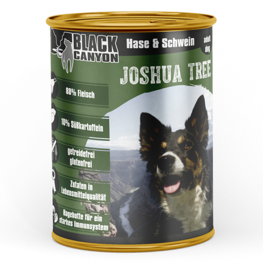 Black Canyon Nassfutter für ausgewachsene Hunde - 410g - Schwein