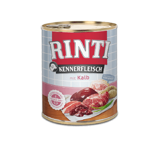 Rinti Kennerfleisch HundeNassfutter-Dose Kalb 800g