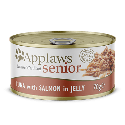 Applaws Nassfutter für Katzen Dose Senior Thunfisch+Lachs in Gelee70 g