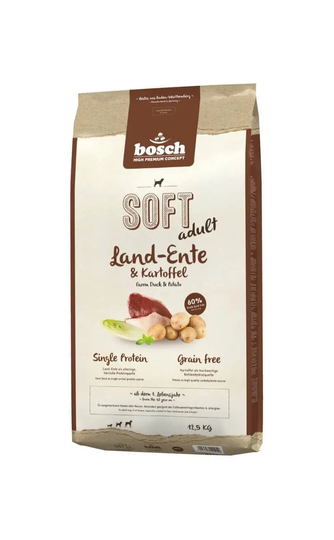 Bosch - Trockenfutter - Soft Adult Land-Ente und Kartoffel