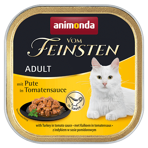 Animonda Feinsten Katzen Nassfutter- Adult-Pute in Tomatensauce