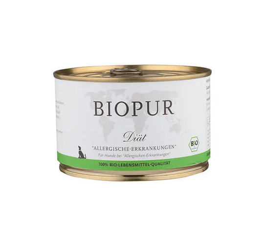 BIOPUR Bio Diätfutter bei Allergischen Nassfutter für Hunde