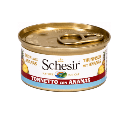 Schesir Nassfutter für Katzen Dosen Thunfisch mit Ananas