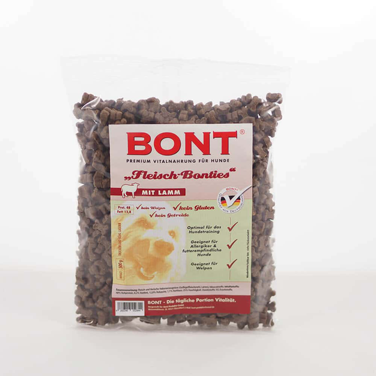 Bonties Fleisch Hunde Leckerlie - 500g - Lamm
