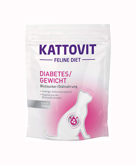 Kattovit Trockenfutter für Katzen Feline Diets Beutel Diabetes Gewicht