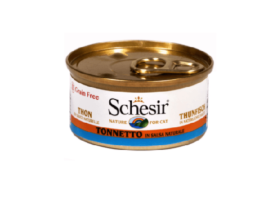 Schesir Nassfutter für Katzen Thunfisch in natürlicher Sauce