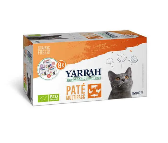 Yarrah Bio Katzen Nassfutter Pate MultiPack
