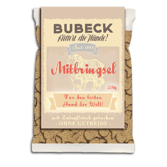 BUBECK Snacks für Hunde- Leckerli - Der Mitbringsel Hundekuchen - Classic - getreidefrei