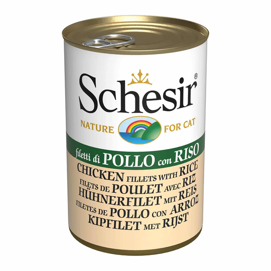 Schesir Nassfutter für Katzen Hühnerfilet mit Reis