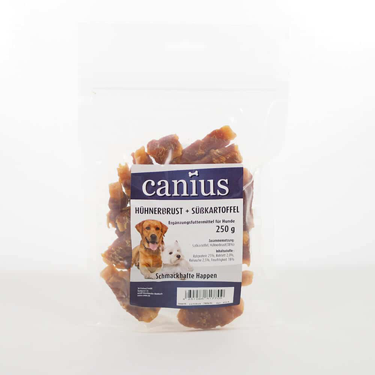 Canius Hundesnacks Hühnerbrust und Süßkartoffeln 250g