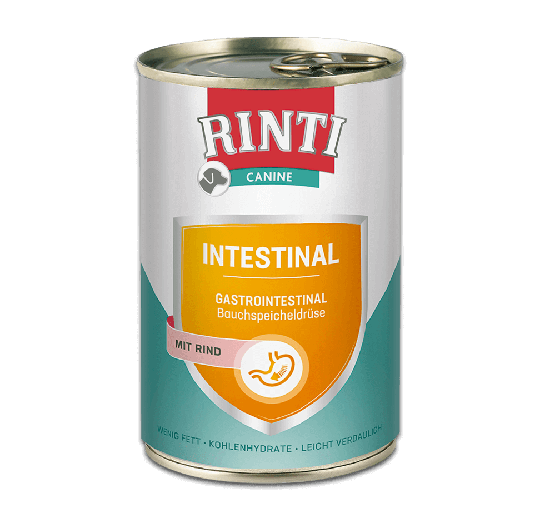 Rinti Canine Nassfutter für Hunde Dose Intestinal Rind