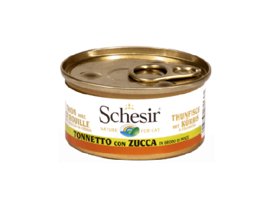 Schesir Nassfutter für Katzen Thunfisch mit Kürbis