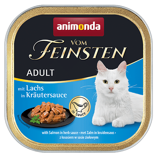 Animonda Feinsten Katzen Nassfutter- Adult-Lachs in Kräutersauce