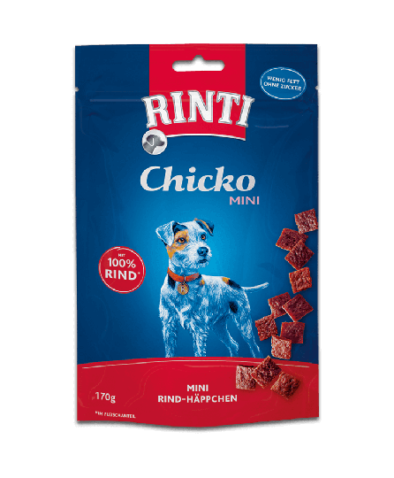Rinti Chicko Mini Snacks für Hunde Rind Vorratspack