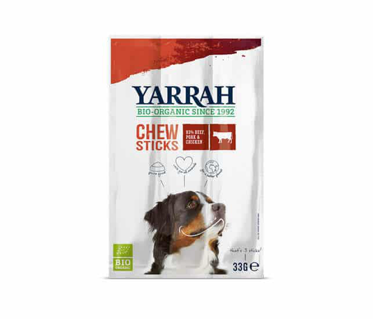 Yarrah Bio Hunde Snack- Kaustick mit Rind