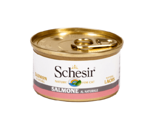 Schesir Nassfutter für Katzen Dosen Natural Lachs