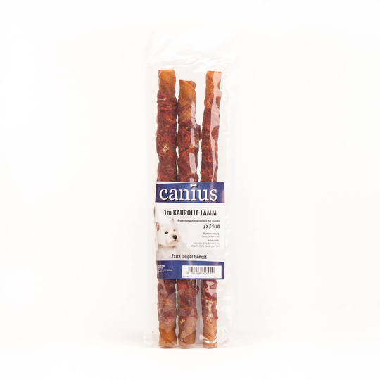 Canius Hundesnack 1m Kaurolle Lamm 3x34cm