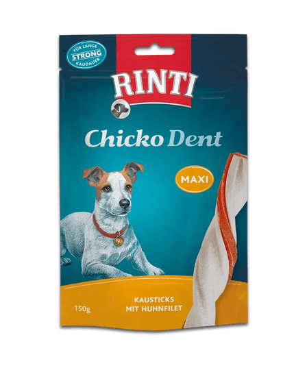 Rinti Chicko Dent Snacks für Hunde Huhn - Gedrehte Kausticks Maxi