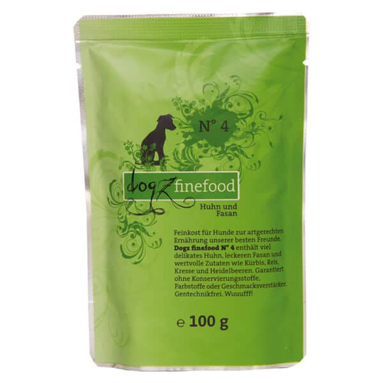 Dogz finefood - Nassfutter - No.4 Huhn & Fasan (getreidefrei)