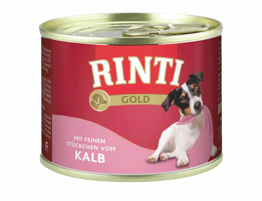 Rinti Nassfutter für Hunde Gold Ringpull-Dose Kalb