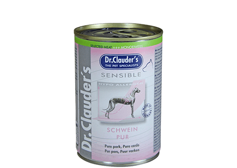 Dr Clauder Nassfutter für sensible Hunde Selected Meat pur - Schwein