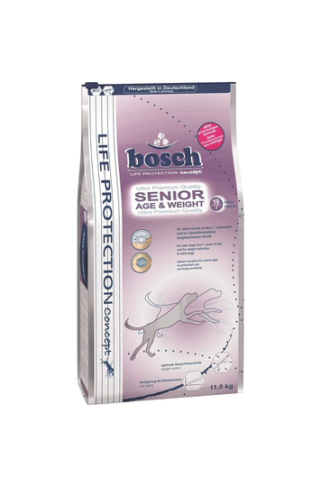 Bosch Hunde Trockenfutter Senior Age und Weight