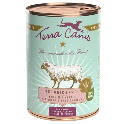 Terra canis Nassfutter für Hunde Getreidefrei Lamm